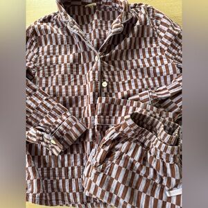 Tbco Lilac check pajama set | size Medium